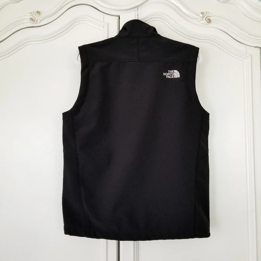 The North Face Black Apex Bionic Softshell Fleece Lined Full Zip Vest Mens Small - Picture 2 of 5